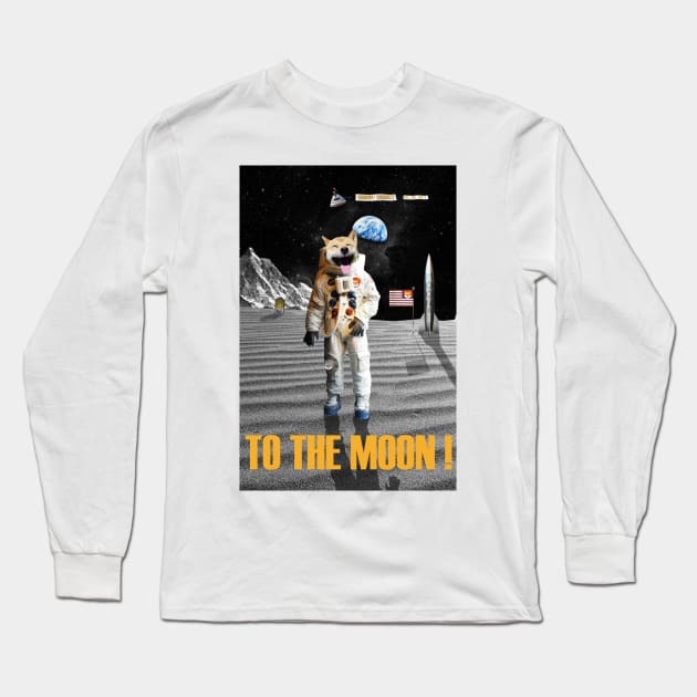 Genesis Streetwear  - To the Moon ! Long Sleeve T-Shirt by retromegahero